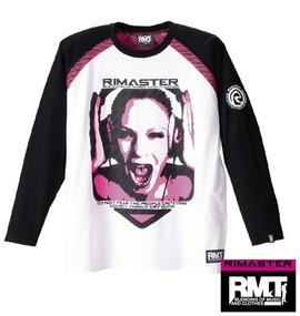 RIMASTER ラグランTシャツ ホワイト×ブラック