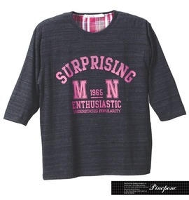 Pincponc 七分袖Tシャツ モクブラック