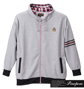 Pincponc フルジップパーカー モクグレー