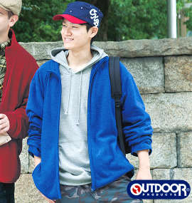 OUTDOOR PRODUCTS フリースジャケット ブルー