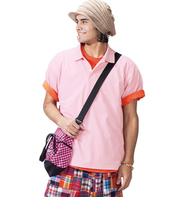 OUTDOOR PRODUCTS 半袖ポロシャツ ピンク