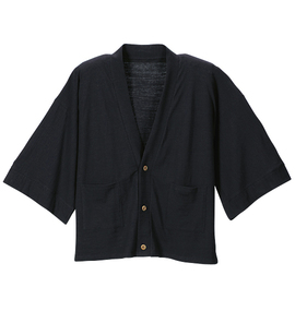 豊天 なごみカーディガン ブラック