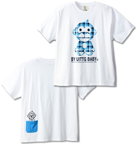UITTG ポケット付半袖Tシャツ ホワイト