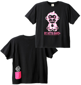 UITTG ポケット付半袖Tシャツ ブラック