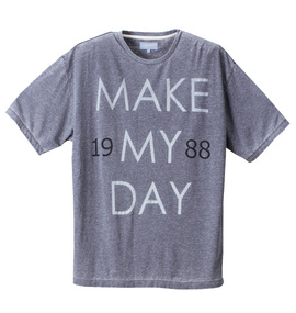 Greengates オパール加工半袖Tシャツ グレー