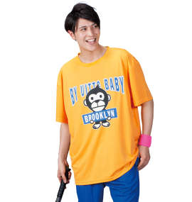 UITTG DRYメッシュ半袖Tシャツ マスタード