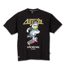 b-one-soul DUCK半袖Tシャツ ブラック