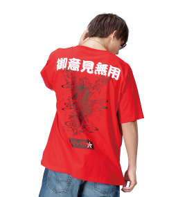 レトロシネマ トラック野郎半袖Tシャツ レッド