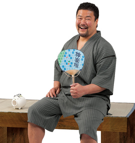  甚平 カーキ