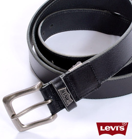 Levi's ループプレート入りベルト ブラック