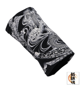 絡繰魂 サポーター ブラック(龍柄)