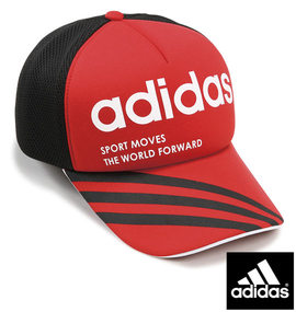 adidas メッシュキャップ レッド