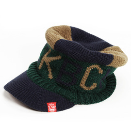 CAPKING BEAR ニットオスロキャップ ネイビー