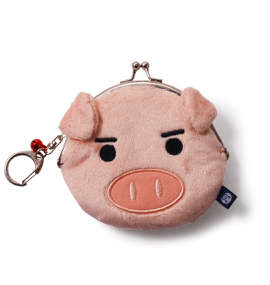 豊天 美豚がま口 ベージュ