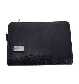 絡繰魂 トライバル龍刺繍セカンドバッグ ブラック