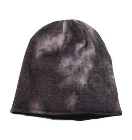 CASTANO タイダイ柄リバーシブルビーニー ブラック×チャコール