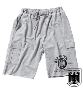 BUNDESWEAR スウェットカーゴハーフパンツ モクグレー