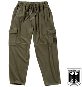 BUNDESWEAR スウェットカーゴパンツ カーキ