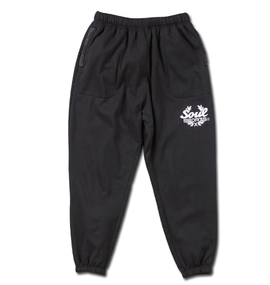 SOUL SPORTS 裏ボアスウェットパンツ ブラック
