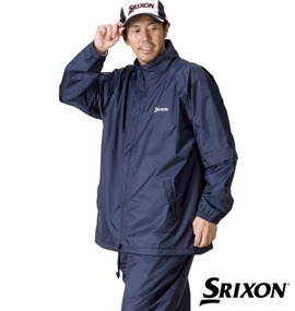 SRIXON フード付レインスーツ ネイビー
