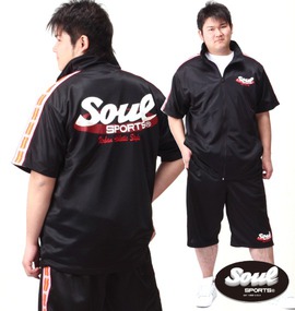 SOUL SPORTS ジャージセット(半袖) ブラック