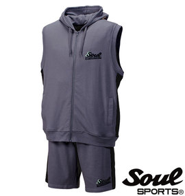 SOUL SPORTS ノースリーブパーカーセット グレー