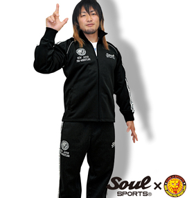 SOUL SPORTS×新日本プロレス 長袖ジャージセット ブラック