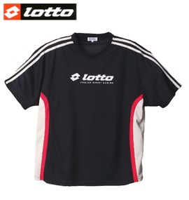 lotto DRYメッシュTシャツ（半袖） ブラック