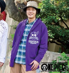 ONEPIECE フルジップパーカー パープル