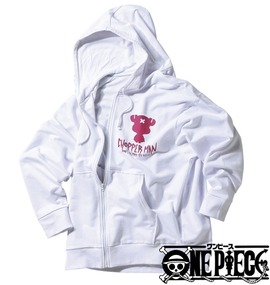 ONEPIECE フルジップパーカー ホワイト