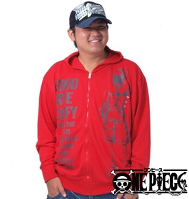 ONEPIECE フルジップパーカー レッド