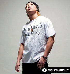 SOUTH POLE Tシャツ半袖 ホワイト