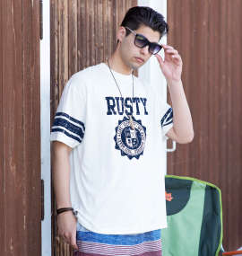 RUSTY 半袖Tシャツ ホワイト