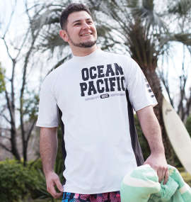 OCEAN PACIFIC 半袖ラッシュガード ホワイト