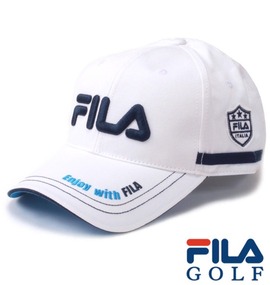 FILA GOLF ツイルキャップ ホワイト