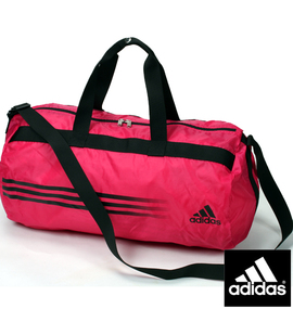adidas ポケッタブルダッフルバッグ ピンク