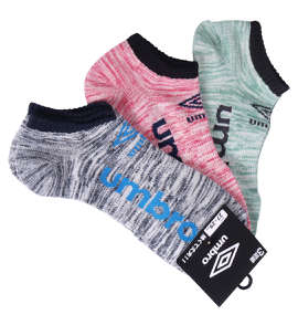UMBRO 3Pアンクルソックス 3色ミックス