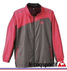 LE COQ SPORTIF ウインドジャケット ダークグレー×ピンク