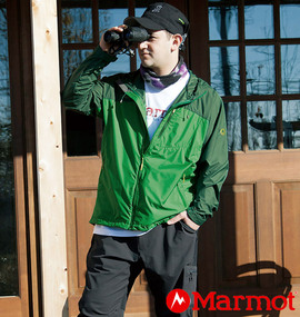 Marmot ウインドライトジャケット グリーン