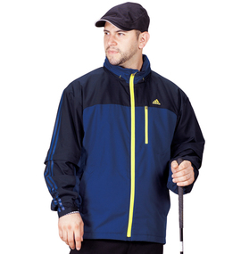 adidas golf フルジップウインドジャケット ネイビー