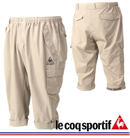 LE COQ SPORTIF ウーブン六分丈パンツ ベージュ