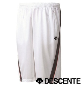 DESCENTE メッシュハーフパンツ ホワイト