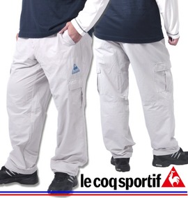 LE COQ SPORTIF ウーブンロングパンツ シルバー