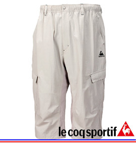 LE COQ SPORTIF ストレッチリップ3/4パンツ サンドグレー