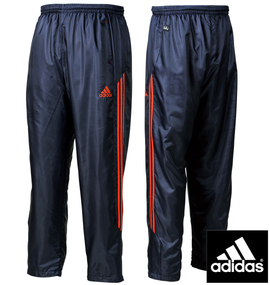 adidas ウインドパンツ ネイビー×レッド