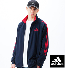 adidas ウォームアップジャケット ネイビー