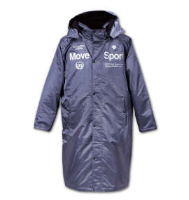 DESCENTE ロングボアコート チャコールグレー