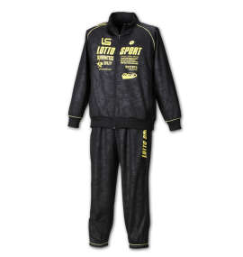 lotto エンボスジャージセット ブラック