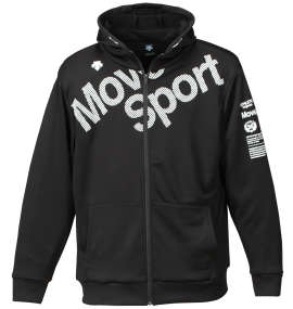 DESCENTE ライトスムースドライスウェットフーデッドジャケット ブラック