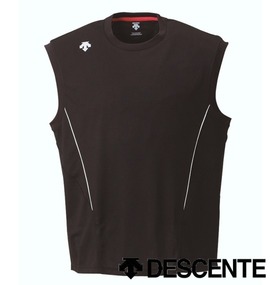 DESCENTE ドライメッシュノースリーブ ブラック